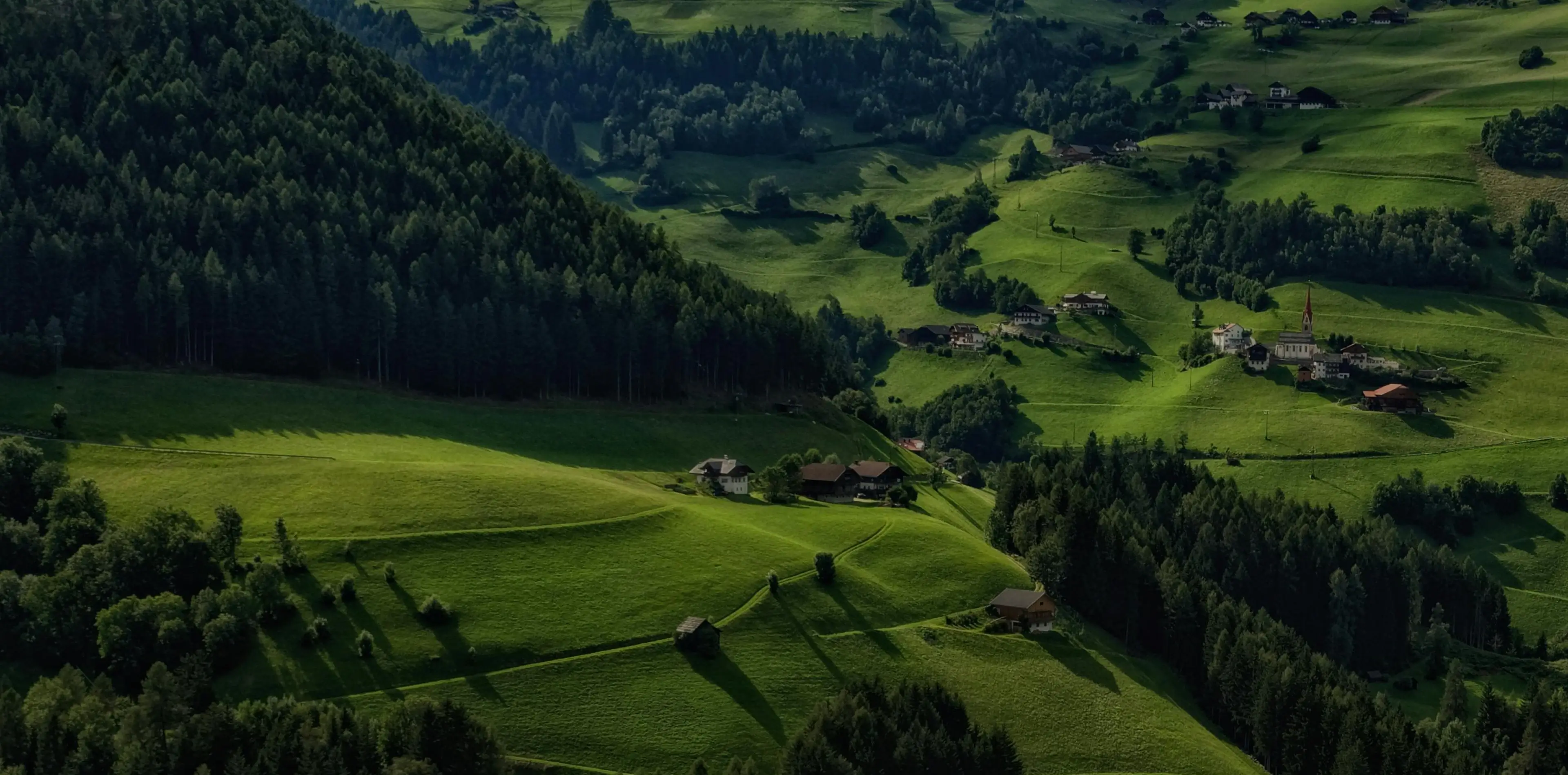Carbon neutral village landscape